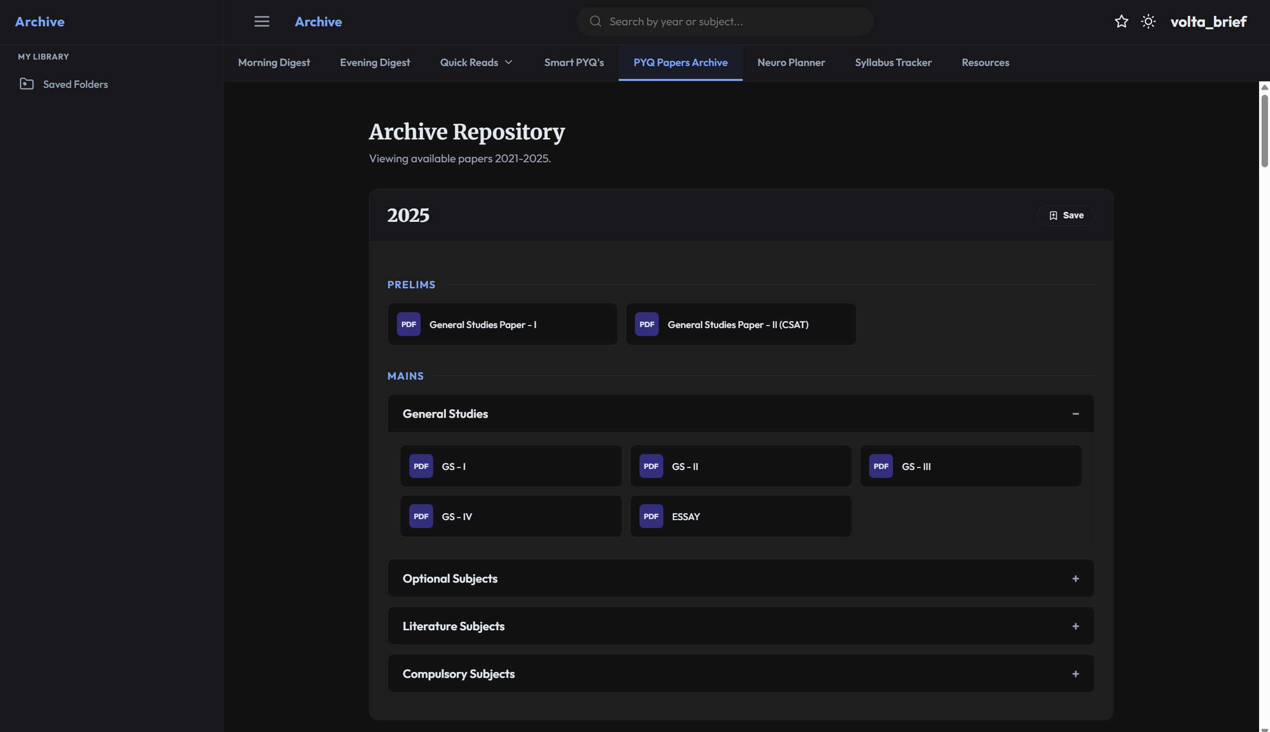 PAST PYQ PAPERS ARCHIVE