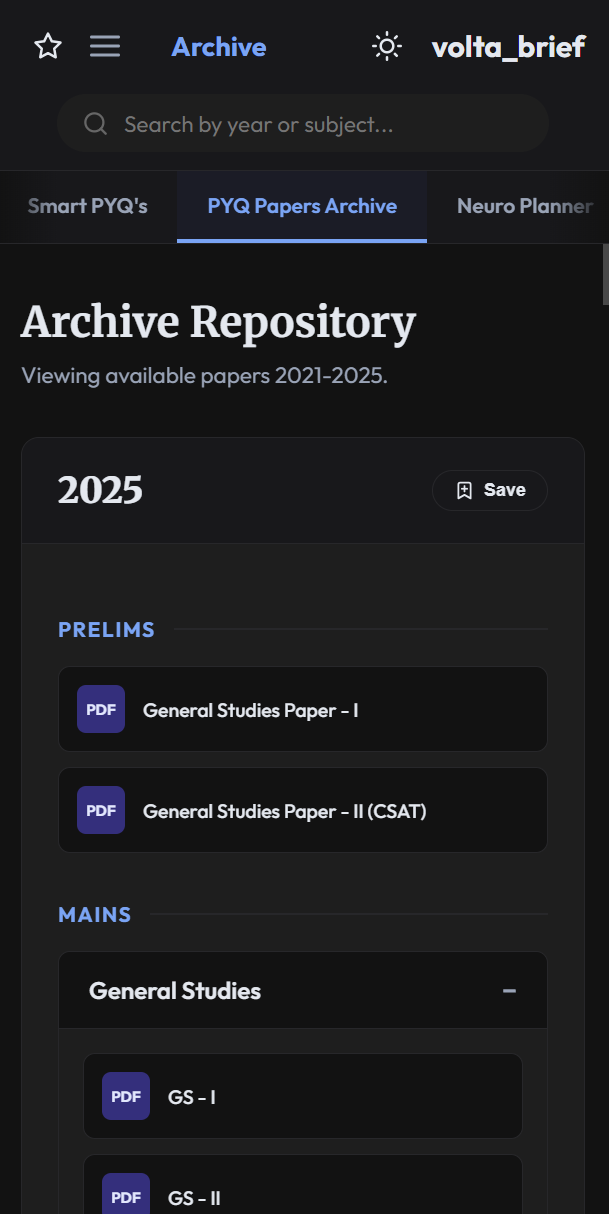 PAST PYQ PAPERS ARCHIVE
