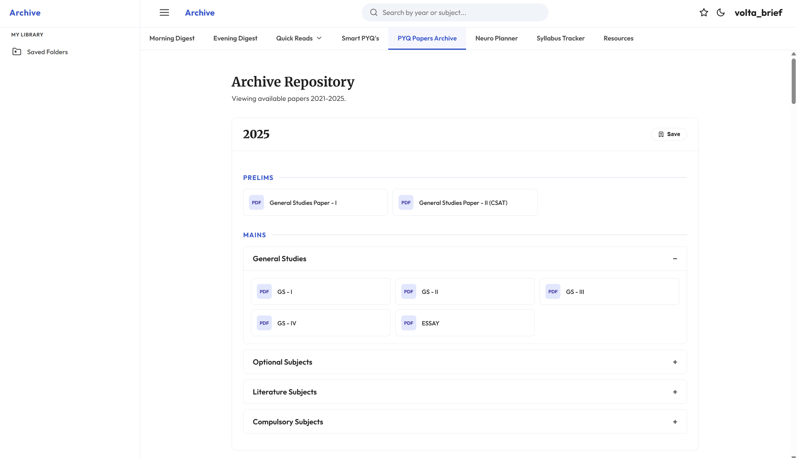 PAST PYQ PAPERS ARCHIVE